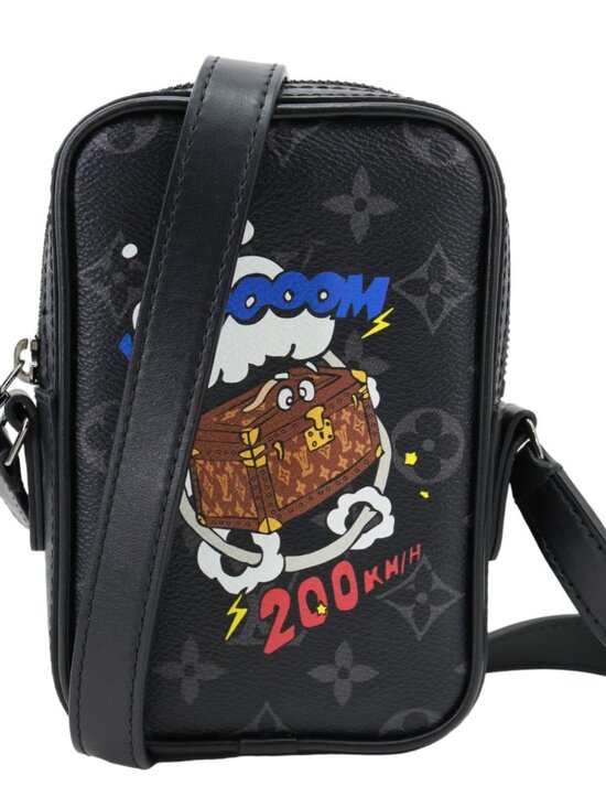 Louis Vuitton Handbags - Louis Vuitton Danube PPM Comic Trunk Printed Monogram Eclipse Canvas Shoulder